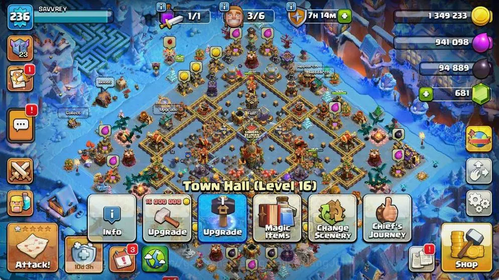 Clash of Clans Accounts Global |TH 16-BH 10|LVL 236|AQ 68 ,MP 63 ,GW 66 ,R image 2