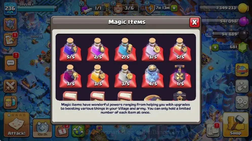 Clash of Clans Accounts Global |TH 16-BH 10|LVL 236|AQ 68 ,MP 63 ,GW 66 ,R image 3