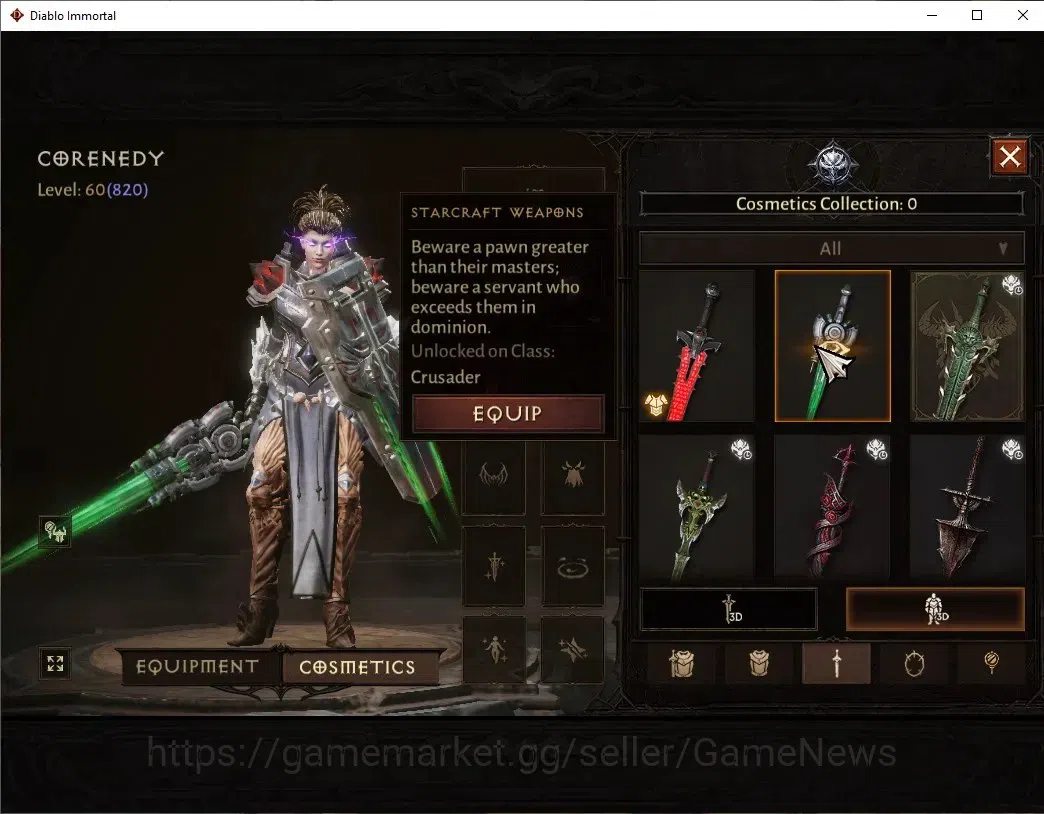 Diablo Immortal Accounts High-End NA - High heaven|CS ON|Lv60(820)|Crusader|43K CR|Reso 360|Paragon Vanquisher|Inferno IV|3 11