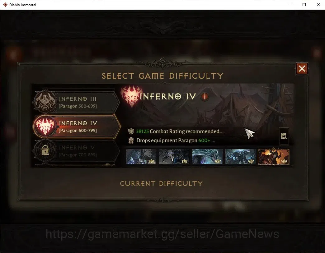 Diablo Immortal Accounts High-End NA - High heaven|CS ON|Lv60(820)|Crusader|43K CR|Reso 360|Paragon Vanquisher|Inferno IV|3 14