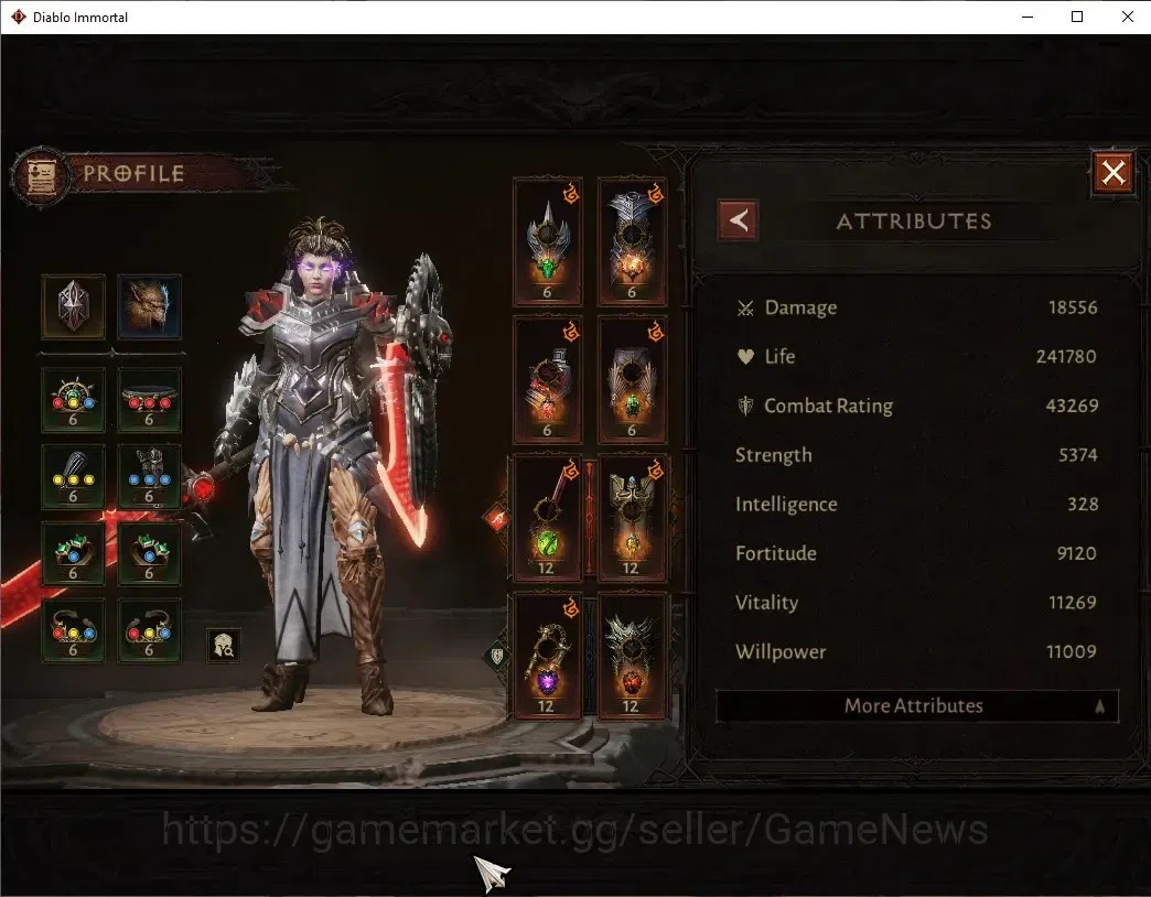 Diablo Immortal Accounts High-End NA - High heaven|CS ON|Lv60(820)|Crusader|43K CR|Reso 360|Paragon Vanquisher|Inferno IV|3 3