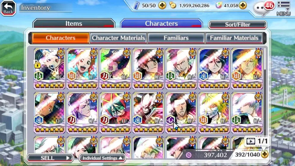 Bleach: Brave Souls Accounts Mid-Tier [GLOBAL]41K Orb|Ichigo DreamTeam,New Ichigo,Swimsut26 Gisele,Orihime,10th Anniv 11