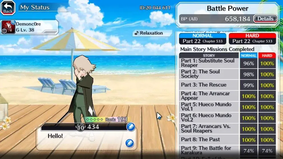Bleach: Brave Souls Accounts Mid-Tier [GLOBAL]41K Orb|Ichigo DreamTeam,New Ichigo,Swimsut26 Gisele,Orihime,10th Anniv 4