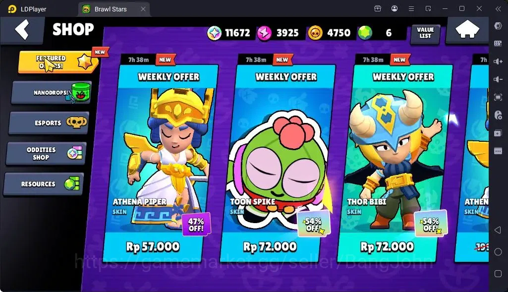 Brawl Stars Accounts Global |Trophy 113|4 Brawler|Skins 2 Mythic,1Epic| Bling11672 |Protect Off|Check SS BRS298B 4