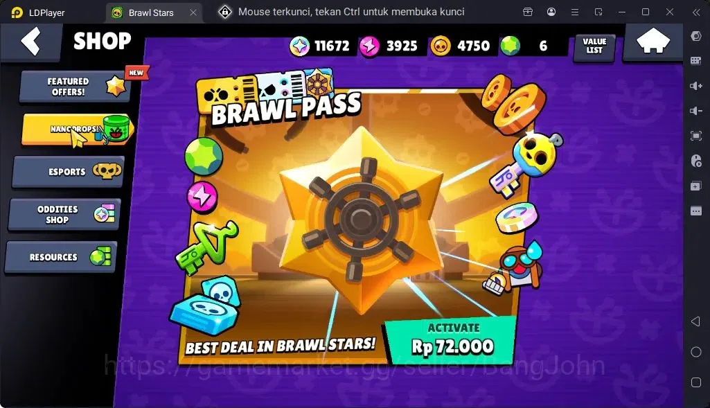 Brawl Stars Accounts Global |Trophy 113|4 Brawler|Skins 2 Mythic,1Epic| Bling11672 |Protect Off|Check SS BRS298B 5