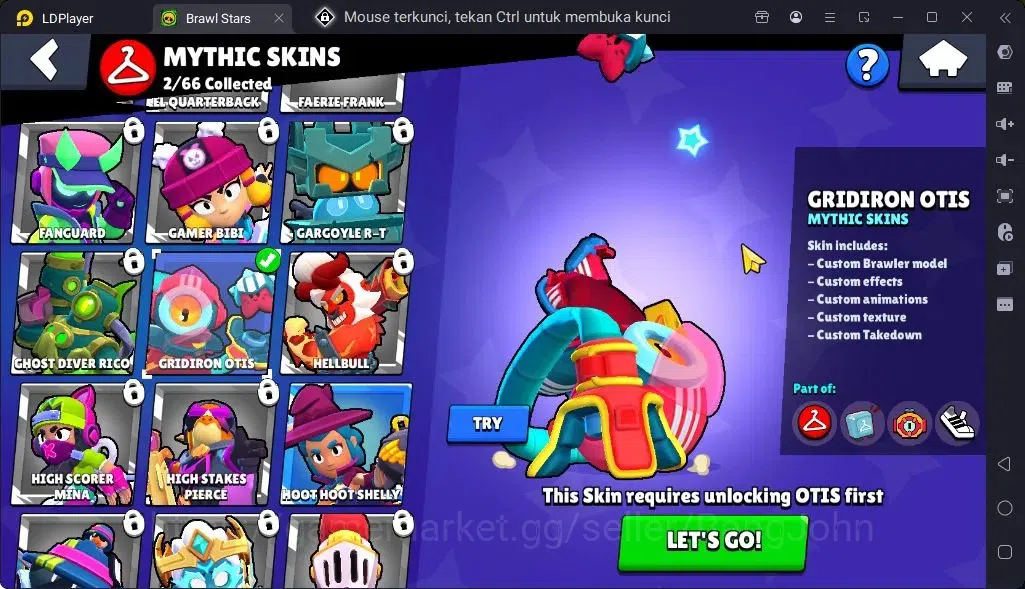 Brawl Stars Accounts Global |Trophy 113|4 Brawler|Skins 2 Mythic,1Epic| Bling11672 |Protect Off|Check SS BRS298B 8