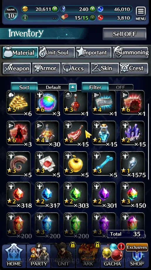Last Cloudia Accounts Low-End Global|Starter Rank 10|Vergil,MA Megius,GH Adel,Etc + 7 SSR Ark|Code Only|Check SS(LC924) 3