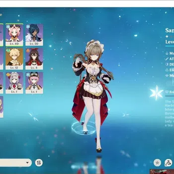 Genshin Impact Accounts Reroll Asia|AR 20|WL1|1 Limited 5*Char (Sandrone)|Sucrose,Beidou,Kaeya,Amber|Mondstadt Low