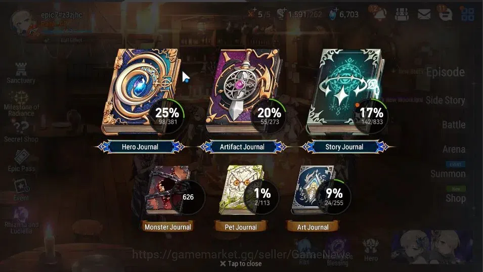 Epic Seven Accounts GLOBAL Unverif|New Era|5 ML(Rhiana&Luciel,EW Ludwi image 3