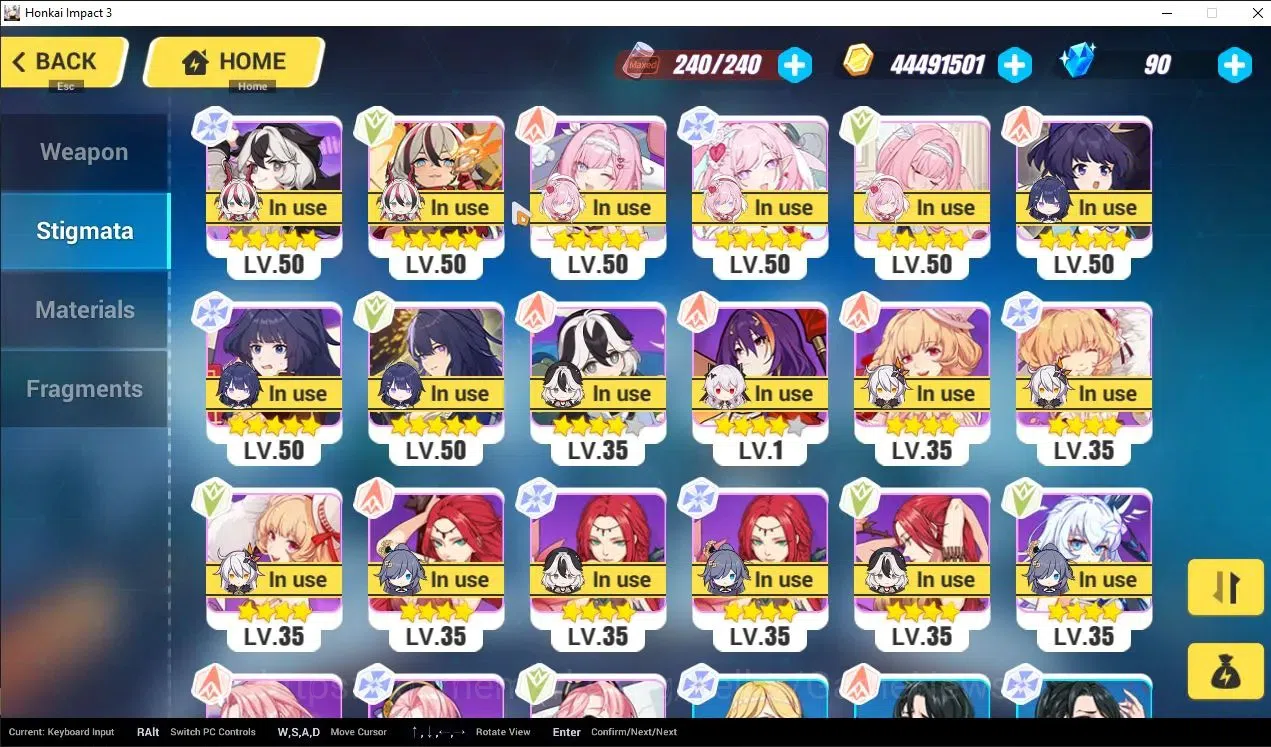 Honkai Impact 3rd Accounts SEA Lv80| 5 Fullset Part 2 (Elysia HLE, Songque+Co image 10