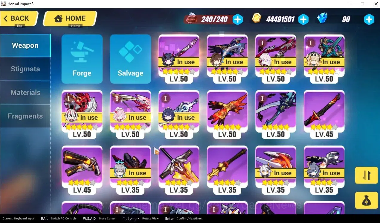 Honkai Impact 3rd Accounts SEA Lv80| 5 Fullset Part 2 (Elysia HLE, Songque+Co image 7