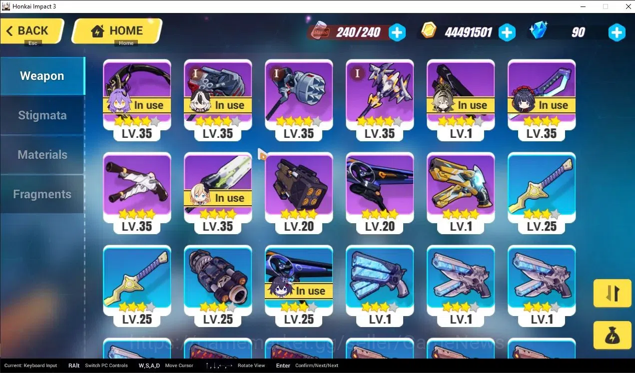 Honkai Impact 3rd Accounts SEA Lv80| 5 Fullset Part 2 (Elysia HLE, Songque+Co image 8