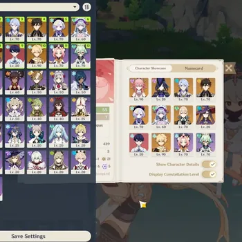 Genshin Impact Accounts Others Asia|AR 55|4 Limited + 3(*5 Weapon)|Kamisato Ayaka,Yae Miko,Clorinde,Zhongli|Male MC|Take