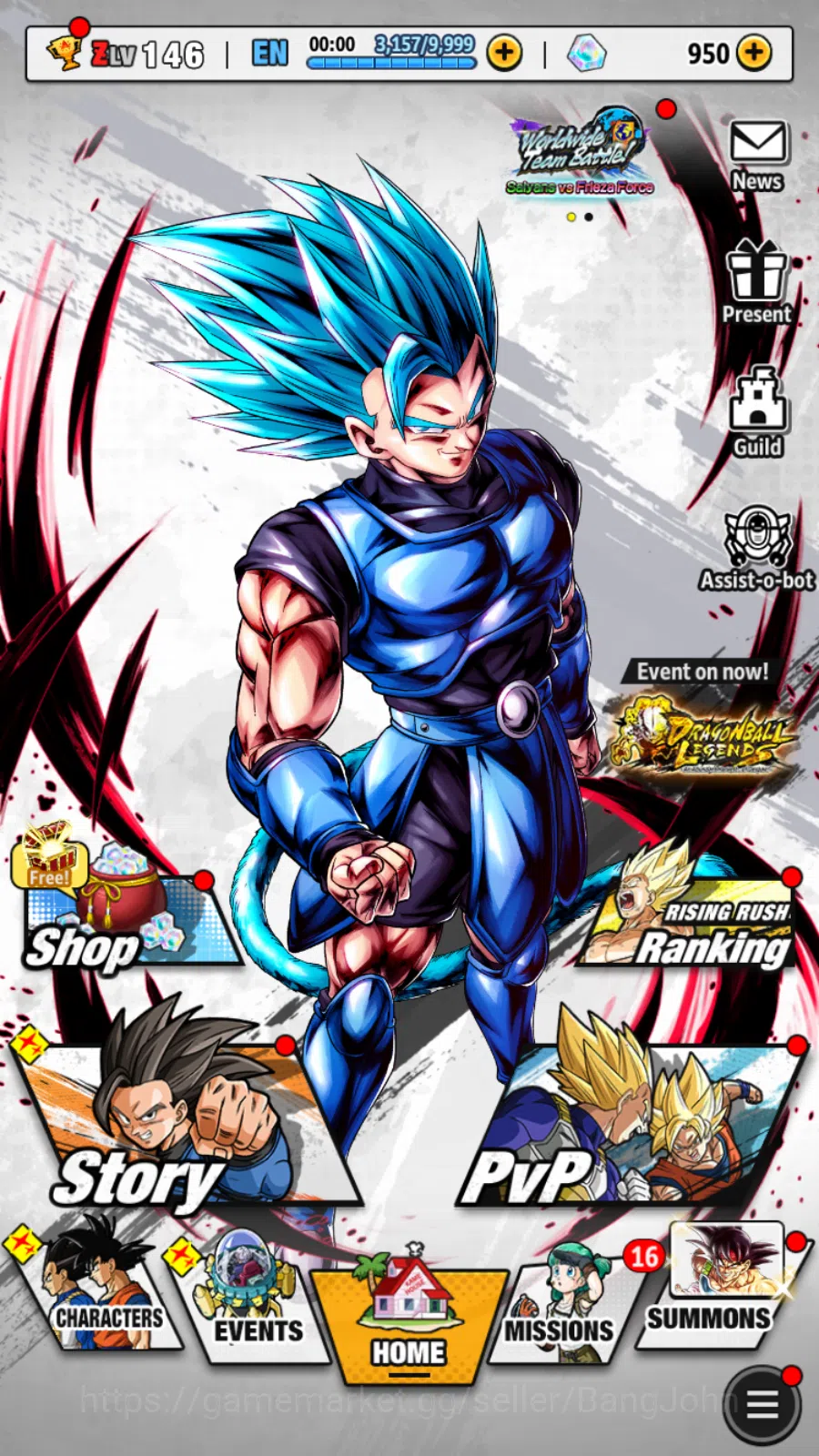 Dragon Ball Legends Others 7,8M Total Power | Lvl 146| 1UL+1LR | SS Goku,Badr image 1