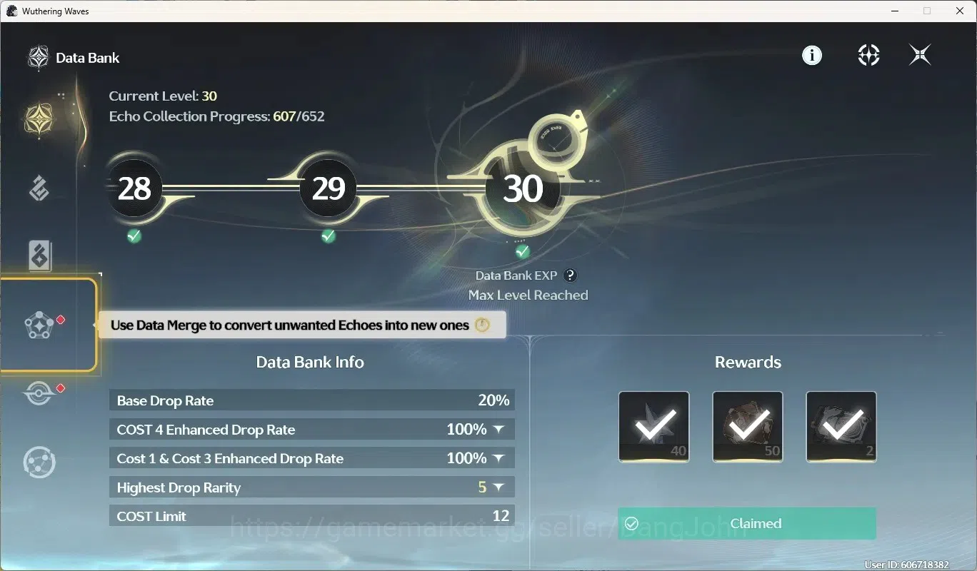 Wuthering Waves Accounts EU|UL 49|Rank 5|3 Char Limited [Lucy RC6]+Sign,Luc image 12