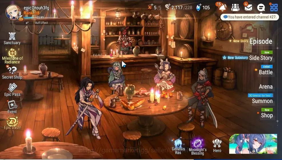 Epic Seven Accounts High-End GLOBAL UnVerif|5 ML(Straze,Belian,FLidica,DJ Basar,BW Iseria)+Aby 1