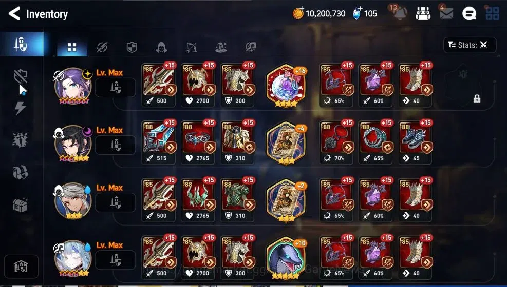 Epic Seven Accounts High-End GLOBAL UnVerif|5 ML(Straze,Belian,FLidica,DJ Basar,BW Iseria)+Aby 18