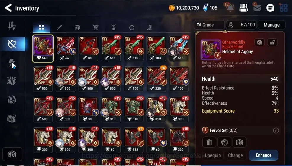 Epic Seven Accounts High-End GLOBAL UnVerif|5 ML(Straze,Belian,FLidica,DJ Basar,BW Iseria)+Aby 19