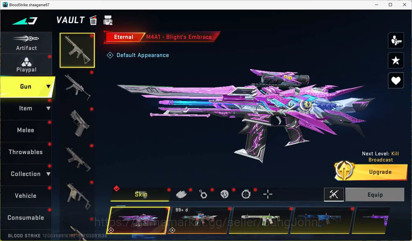 Blood Strike Accounts ASIA | Eternal M4, Eternal KAG, EVO Scar, Eternal image 2