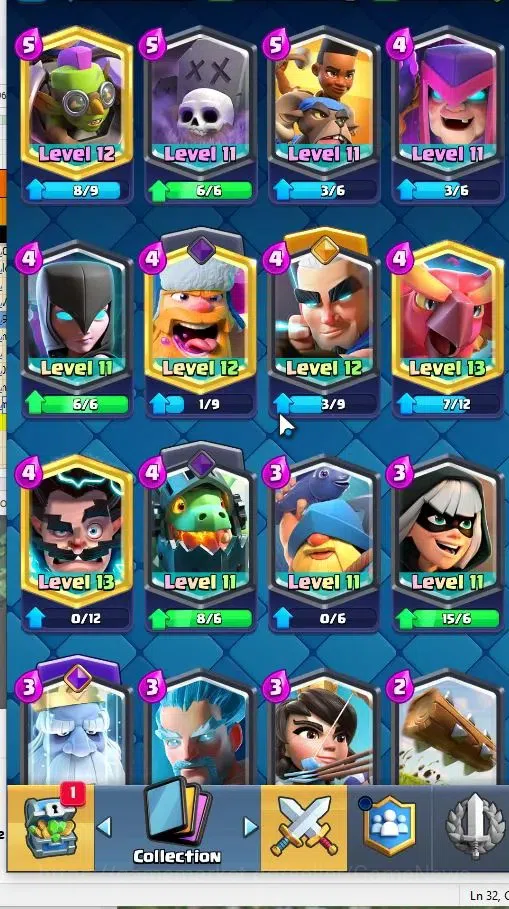 Clash Royale Accounts Lv 57|KTL 15|Trophy 11399|Card 129|15 EVO,5 Hero,8 image 15