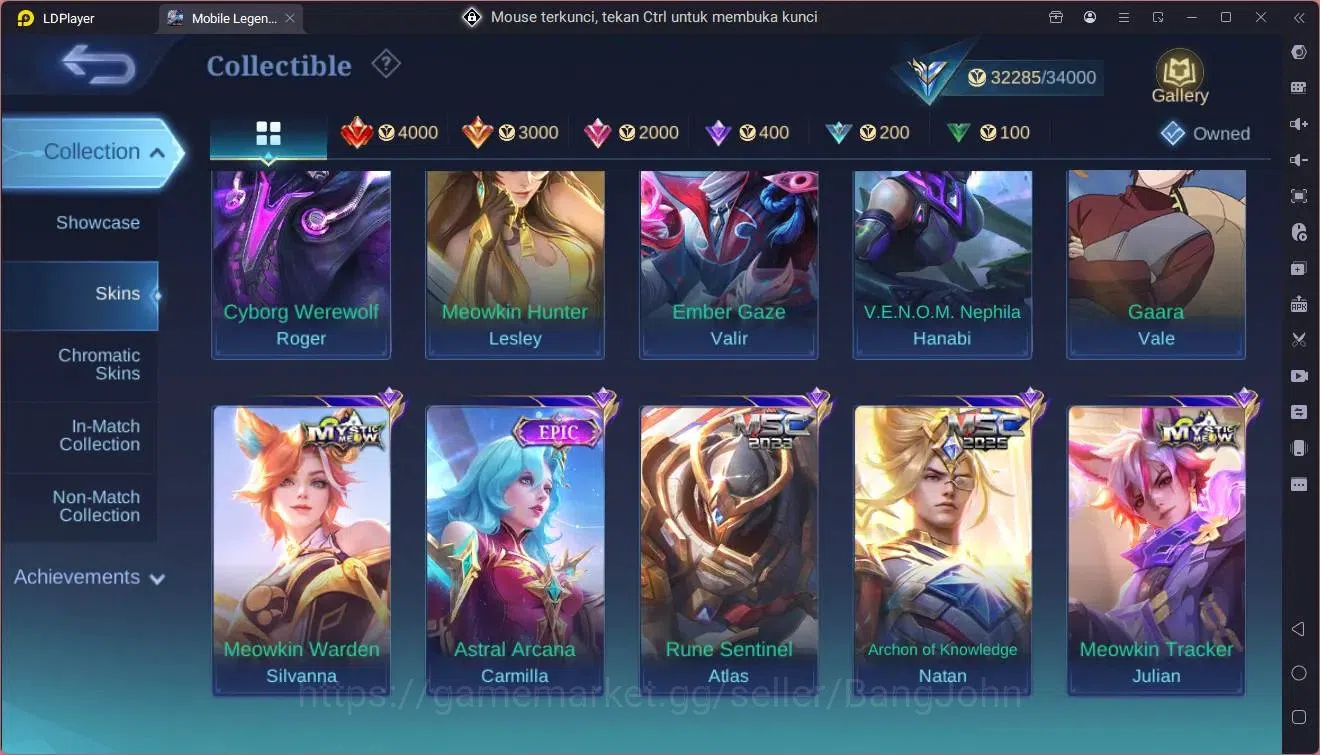 Mobile Legends: Bang Bang Accounts Global|Hero 92|Skin 156|Expert|Sanrio Floryn|CC Na image 11