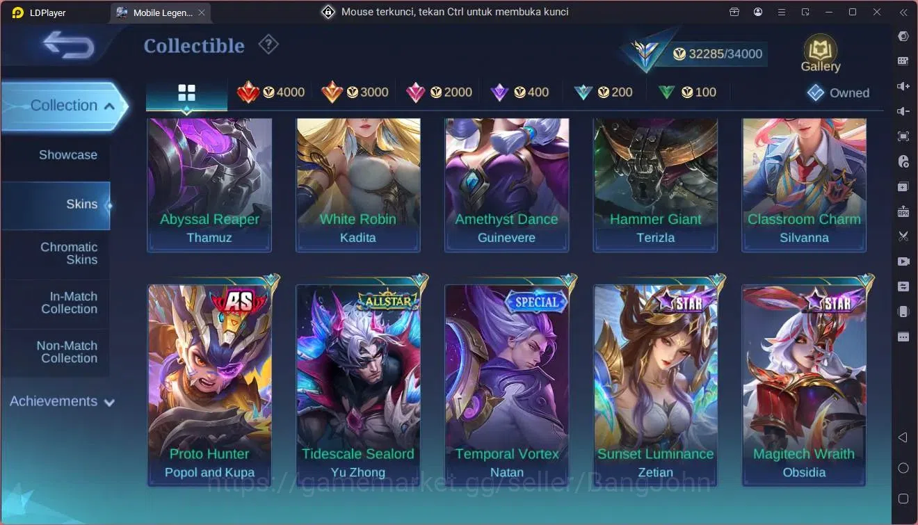 Mobile Legends: Bang Bang Accounts Global|Hero 92|Skin 156|Expert|Sanrio Floryn|CC Na image 18