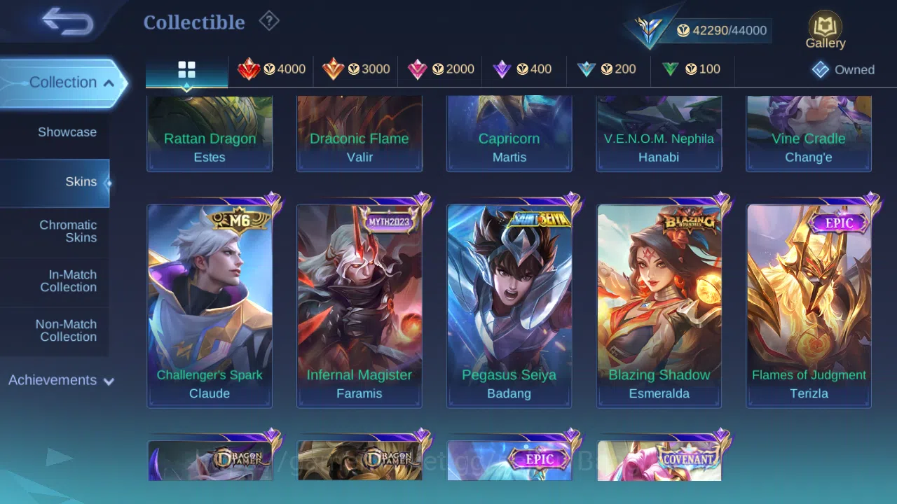 Mobile Legends: Bang Bang Accounts Hero 83 | Skin 171 | Annual Hayabusa | Luckybox Zh image 10