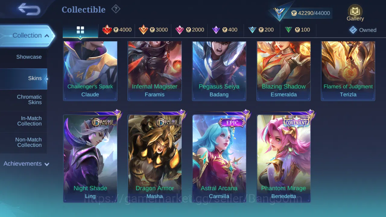 Mobile Legends: Bang Bang Accounts Hero 83 | Skin 171 | Annual Hayabusa | Luckybox Zh image 11