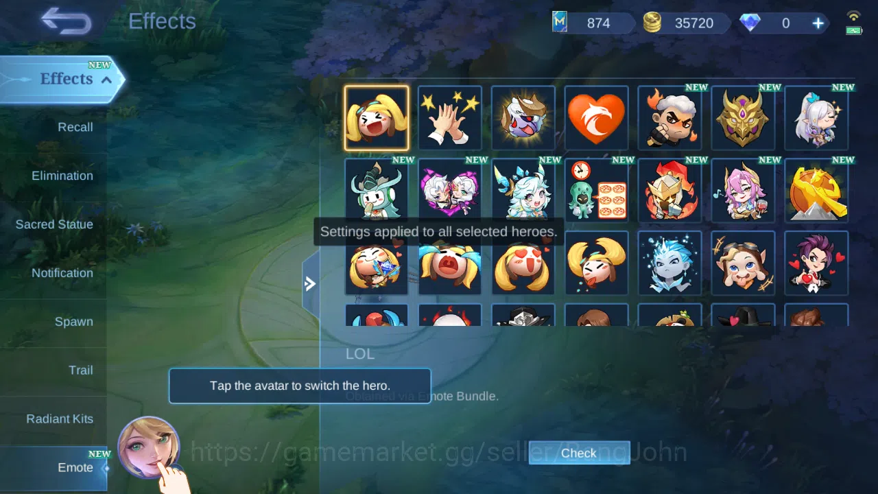 Mobile Legends: Bang Bang Accounts Hero 83 | Skin 171 | Annual Hayabusa | Luckybox Zh image 17
