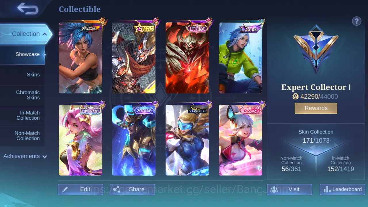 Mobile Legends: Bang Bang Accounts Hero 83 | Skin 171 | Annual Hayabusa | Luckybox Zh image 4