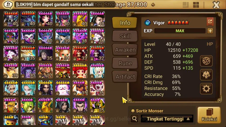 Summoners War: Sky Arena Accounts ASIA Lv 100|1 LD(Maximilian)|40 NB5 Total(Chiwu,Ma image 11