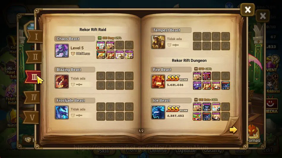 Summoners War: Sky Arena Accounts ASIA Lv 100|1 LD(Maximilian)|40 NB5 Total(Chiwu,Ma image 5