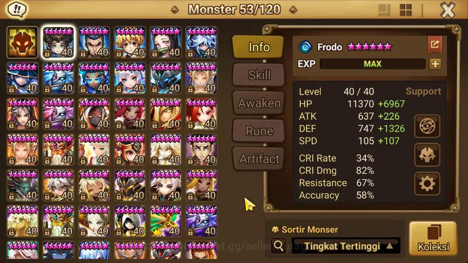 Summoners War: Sky Arena Accounts ASIA Lv 100|1 LD(Maximilian)|40 NB5 Total(Chiwu,Ma image 8