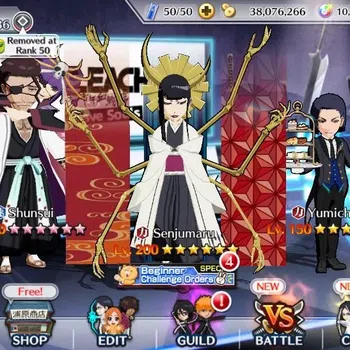 Bleach: Brave Souls Accounts Starter Global|96K BP+10k Orb|FreshStory|Aizen 11th|Senjumaru TYBW25|Shunsui TYBW|Yumichika
