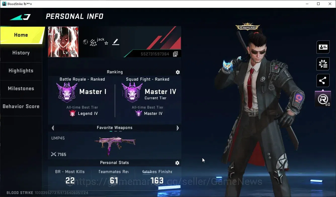 Blood Strike Accounts AMERIKA|ETERNAL UZI,DeAgle+MELEE TalonKnife,Collab image 2