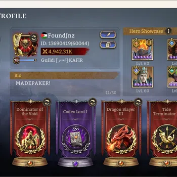 Watcher of Realms Accounts Others Global 60xx|Power 4,9M|11 Lord: Oren A3,Torodor A1,Etc|60 Legend:Volka A5,Yuri