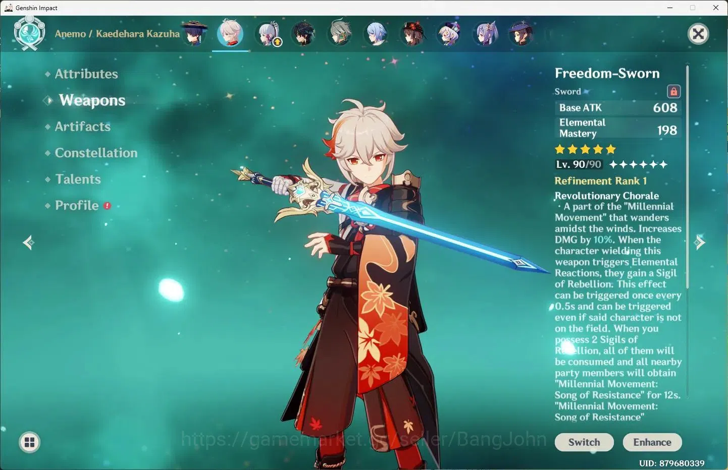 Genshin Impact Accounts Asia|AR 59|11 Limit+3 Sign|Arlecchino,Skrik,Columb image 6