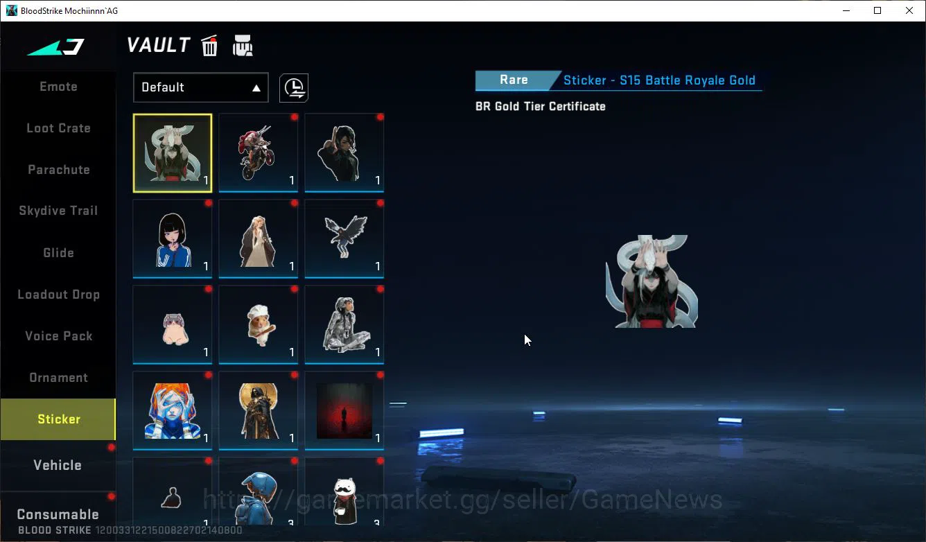 Blood Strike Accounts Mid-Tier ASIA|1 ETERNAL M700-Retribution|1 Melee Dual Blades|8 UL[Ethan,Lucian,VAL,Etc]|Collab Bleach 18