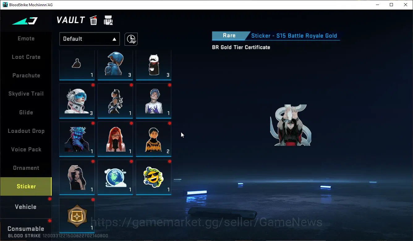 Blood Strike Accounts Mid-Tier ASIA|1 ETERNAL M700-Retribution|1 Melee Dual Blades|8 UL[Ethan,Lucian,VAL,Etc]|Collab Bleach 19