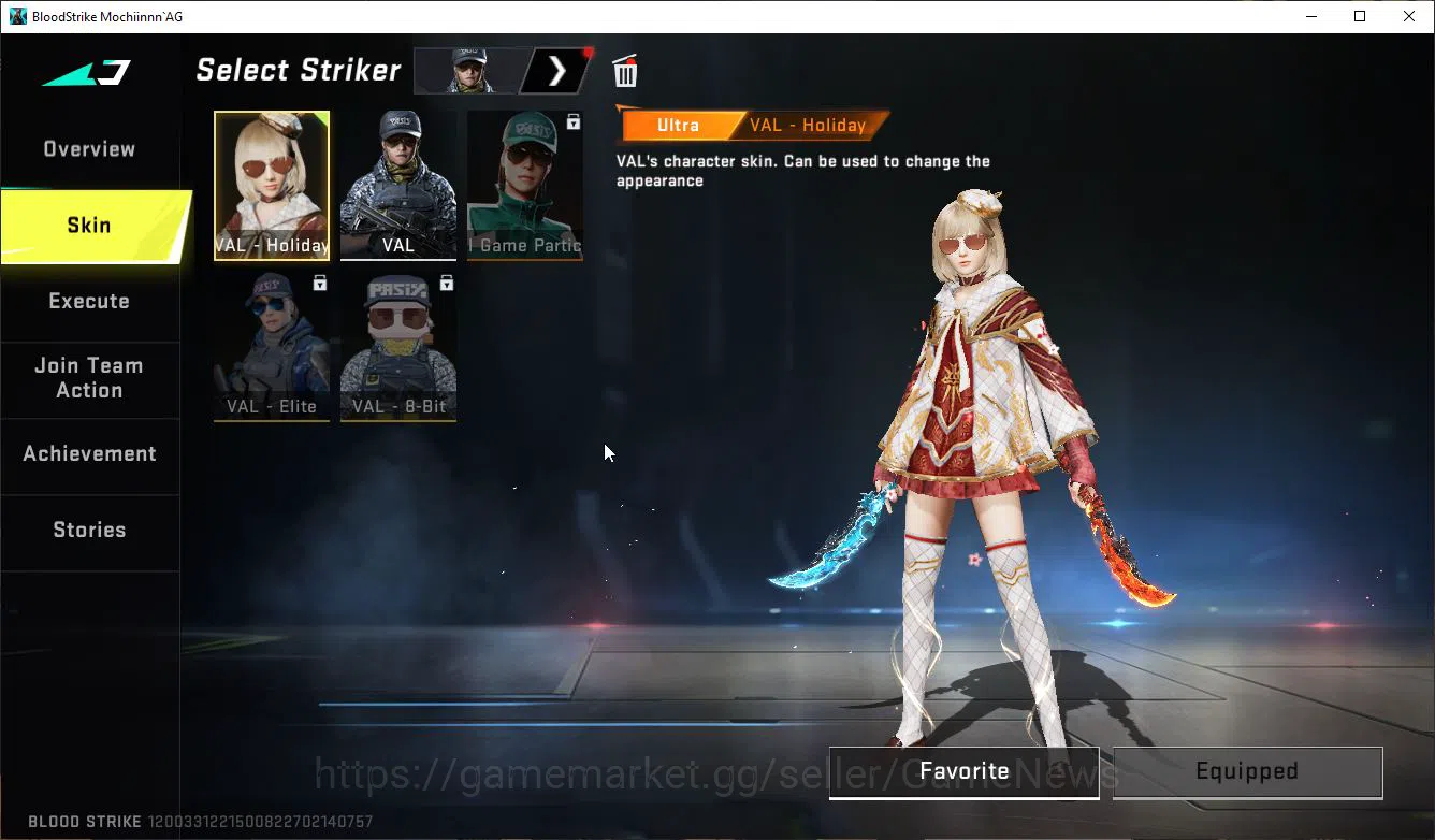 Blood Strike Accounts Mid-Tier ASIA|1 ETERNAL M700-Retribution|1 Melee Dual Blades|8 UL[Ethan,Lucian,VAL,Etc]|Collab Bleach 6