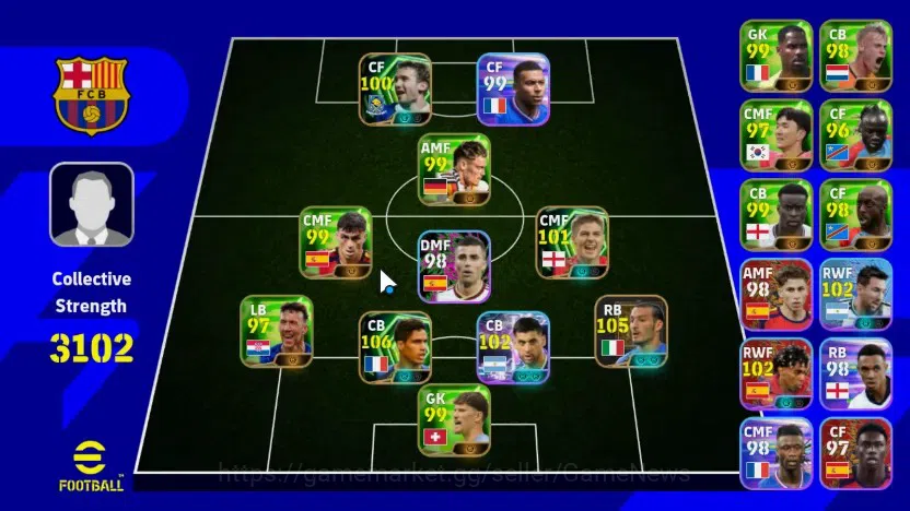 eFootball Accounts Legends & Iconic Players Android|Epic Raphael Varane,Gianluca Zambrotta,Steven Gerrard,Andriy 1