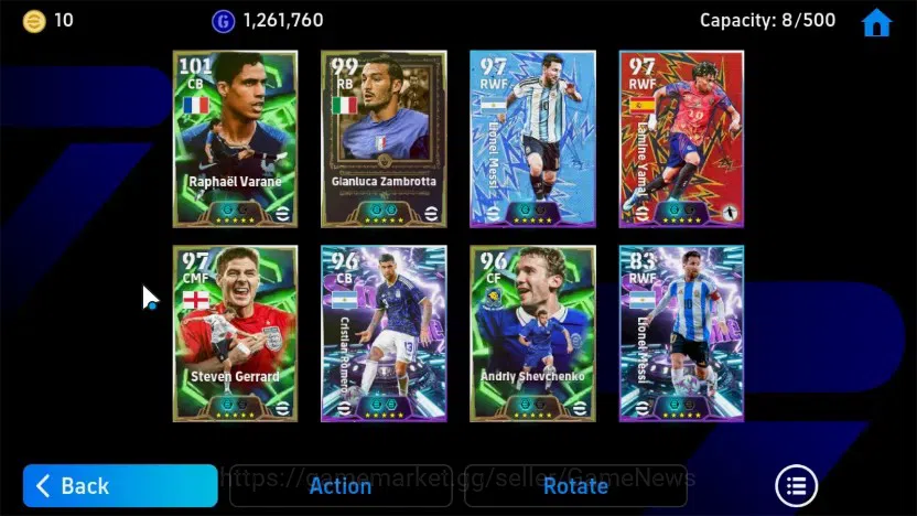 eFootball Accounts Legends & Iconic Players Android|Epic Raphael Varane,Gianluca Zambrotta,Steven Gerrard,Andriy 5