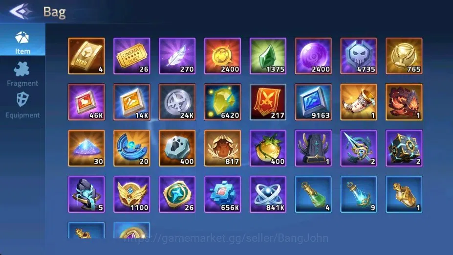 Mobile Legends: Adventure Accounts Global |LV 125|66020k Power |VIP 9|Camp 59-39|Hero 173|3 UR[Alina,Crocell,Rista]|16 17