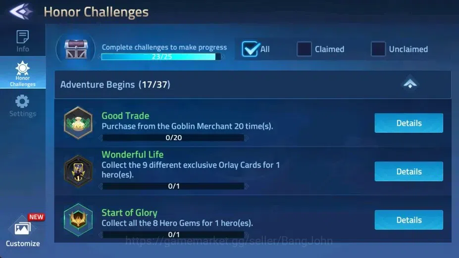 Mobile Legends: Adventure Accounts Global |LV 125|66020k Power |VIP 9|Camp 59-39|Hero 173|3 UR[Alina,Crocell,Rista]|16 2