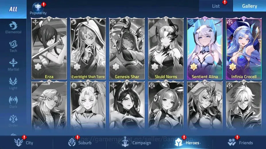 Mobile Legends: Adventure Accounts Global |LV 125|66020k Power |VIP 9|Camp 59-39|Hero 173|3 UR[Alina,Crocell,Rista]|16 6