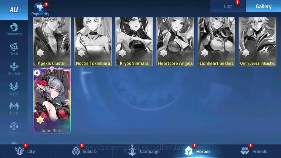 Mobile Legends: Adventure Accounts Global |LV 125|66020k Power |VIP 9|Camp 59-39|Hero 173|3 UR[Alina,Crocell,Rista]|16 7