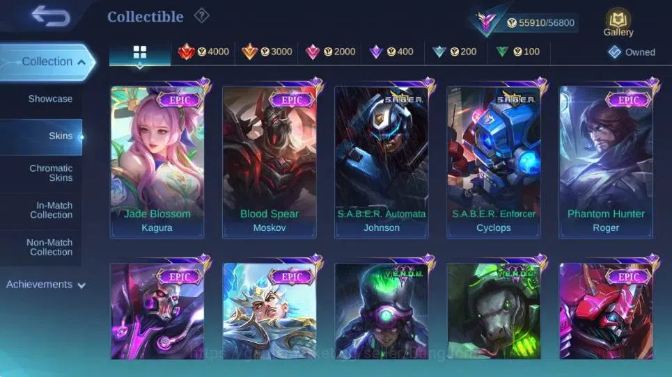 Mobile Legends: Bang Bang Accounts Global|Hero 132|Skin 262|Renowned|Collector Natali image 11