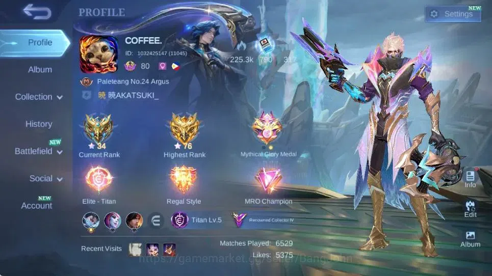 Mobile Legends: Bang Bang Accounts Global|Hero 132|Skin 262|Renowned|Collector Natali image 18