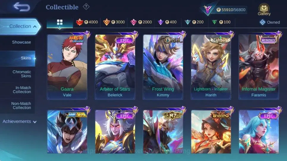 Mobile Legends: Bang Bang Accounts Global|Hero 132|Skin 262|Renowned|Collector Natali image 7