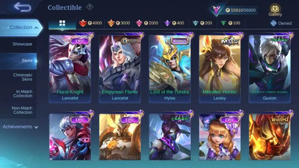 Mobile Legends: Bang Bang Accounts Global|Hero 132|Skin 262|Renowned|Collector Natali image 9